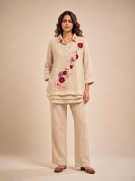 Floral Embroidered Crochet Co-ord Set crop asset thumbnail