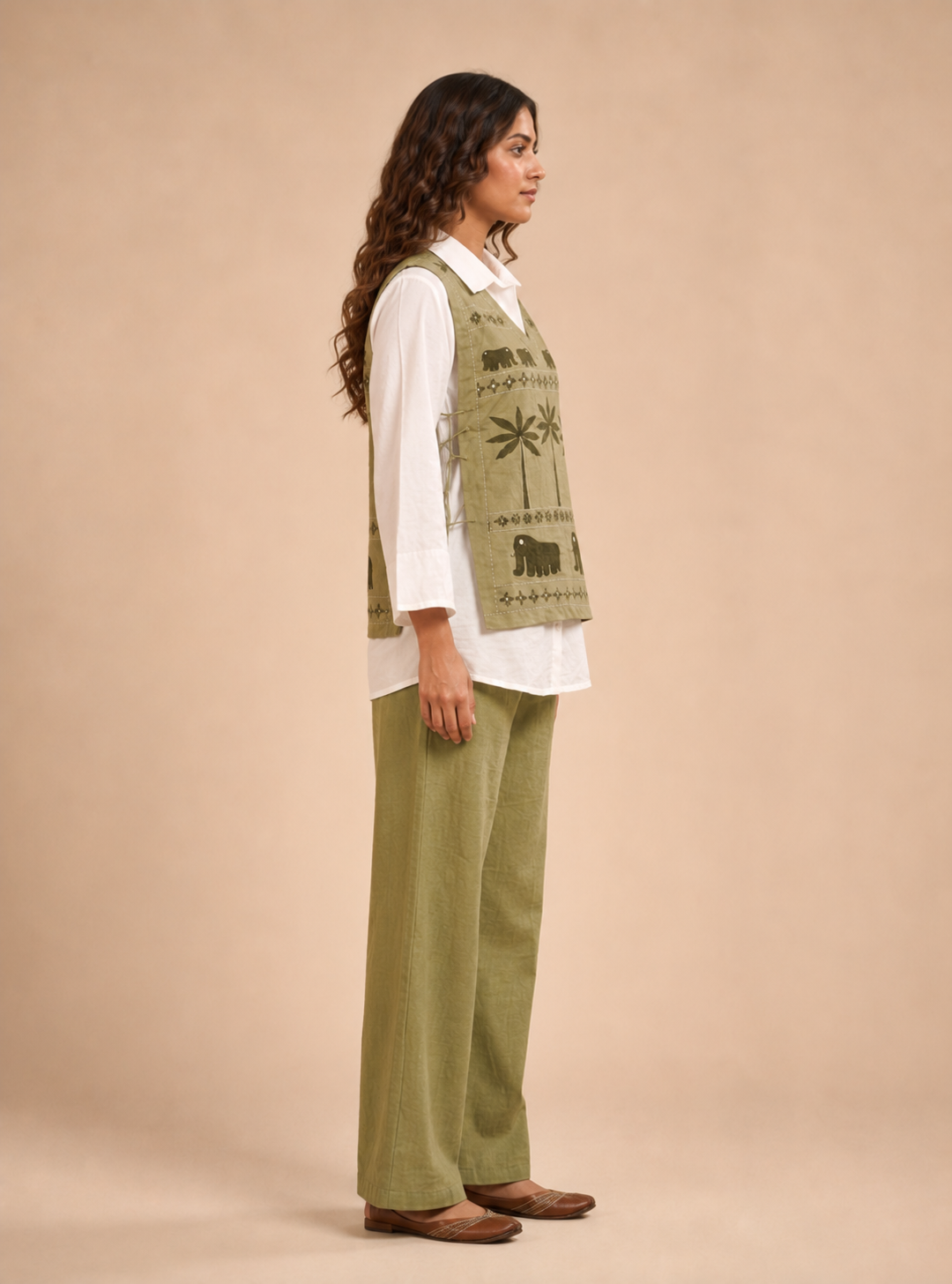 Olive Heritage Layered Co-ord Set view layout card 4