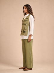 Olive Heritage Layered Co-ord Set