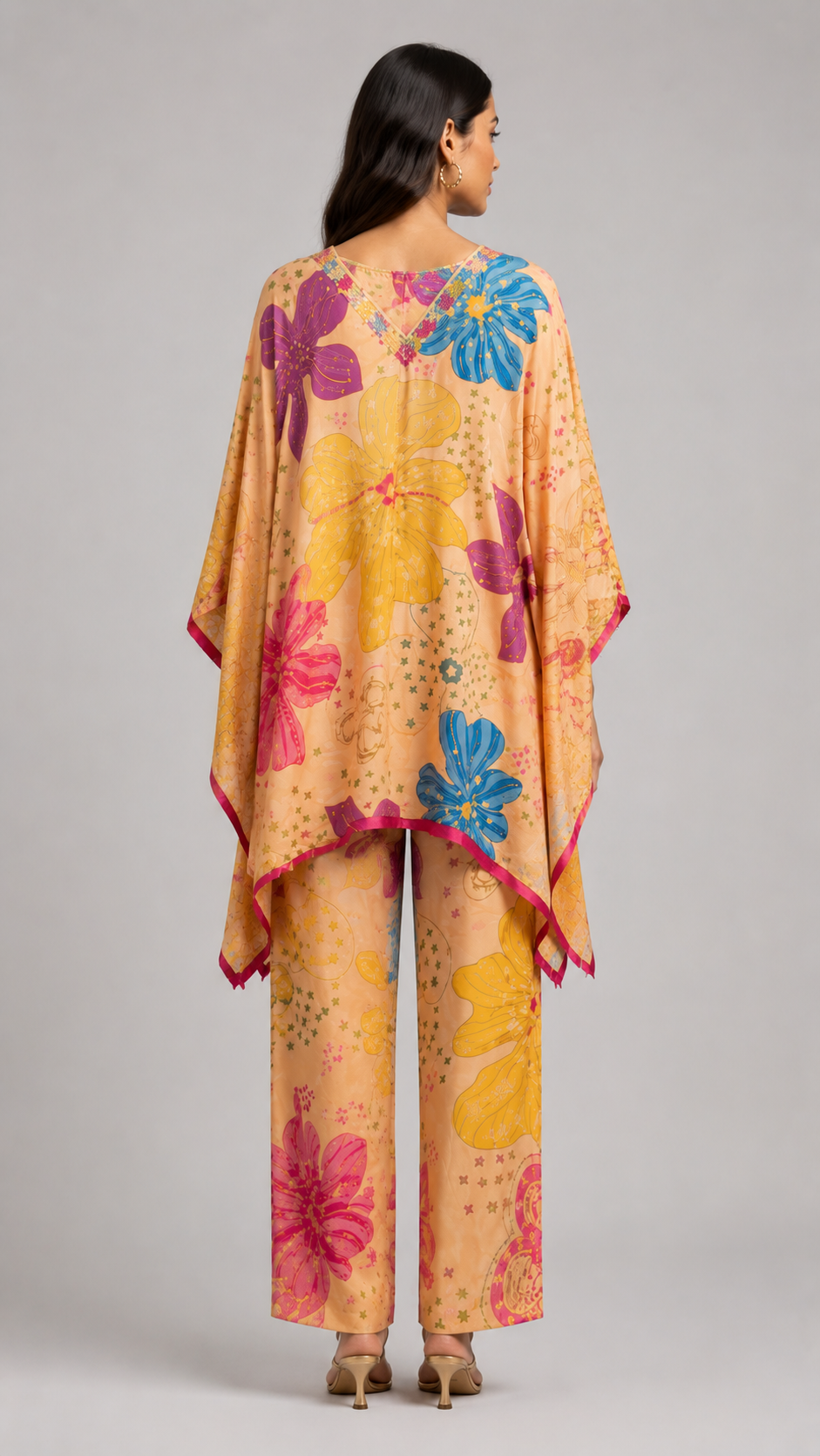 Floral Kaftan Co-ord Set view 4