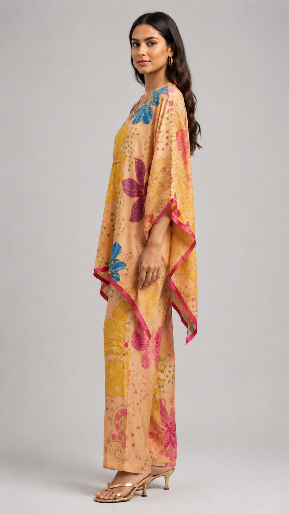 Floral Kaftan Co-ord Set view 2