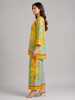 Mustard Floral Printed Co-ord Set crop asset thumbnail