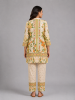 Cream Floral Printed Cotton Co-ord Set crop asset thumbnail