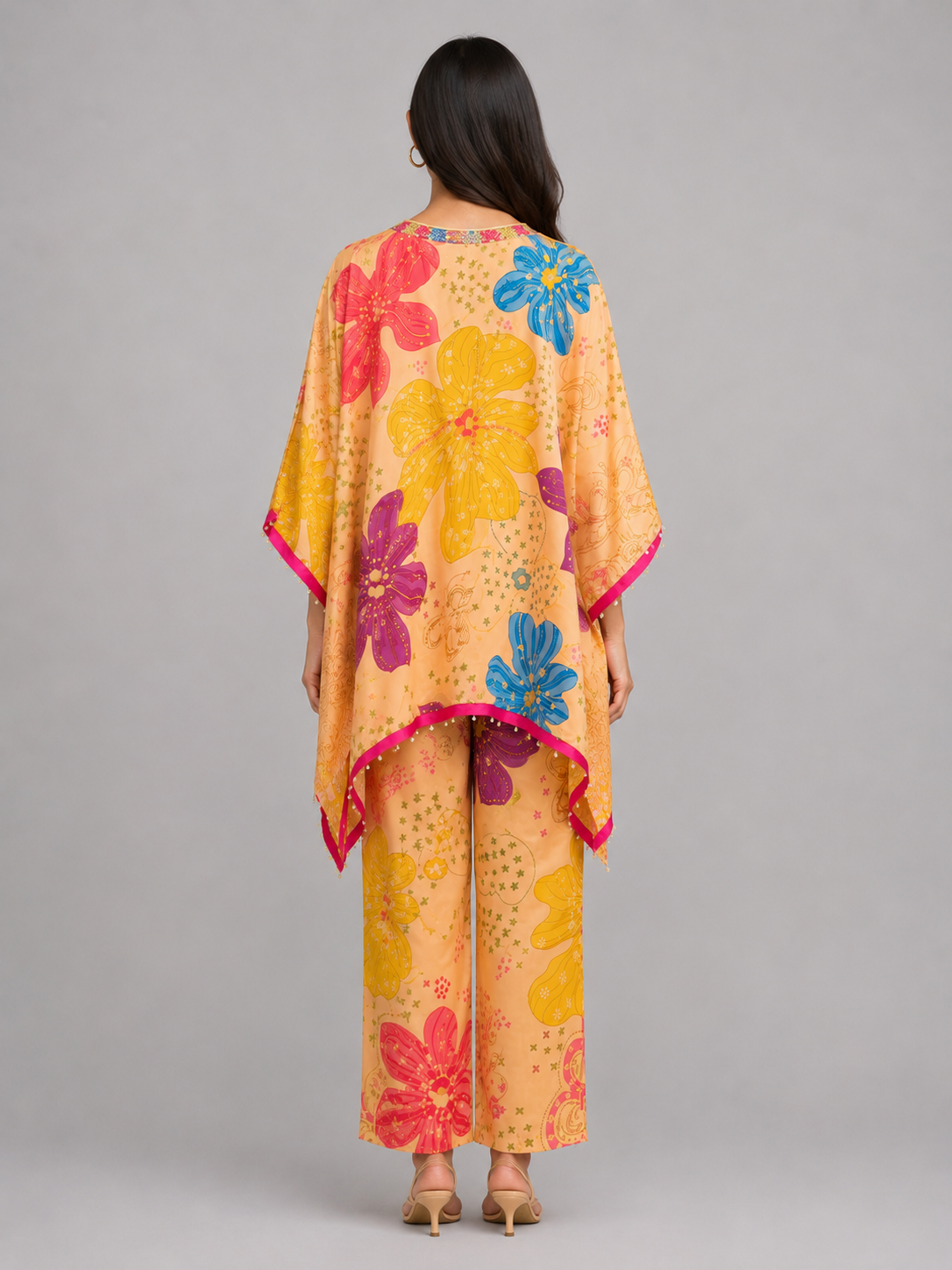 Floral Kaftan Co-ord Set view layout card 4