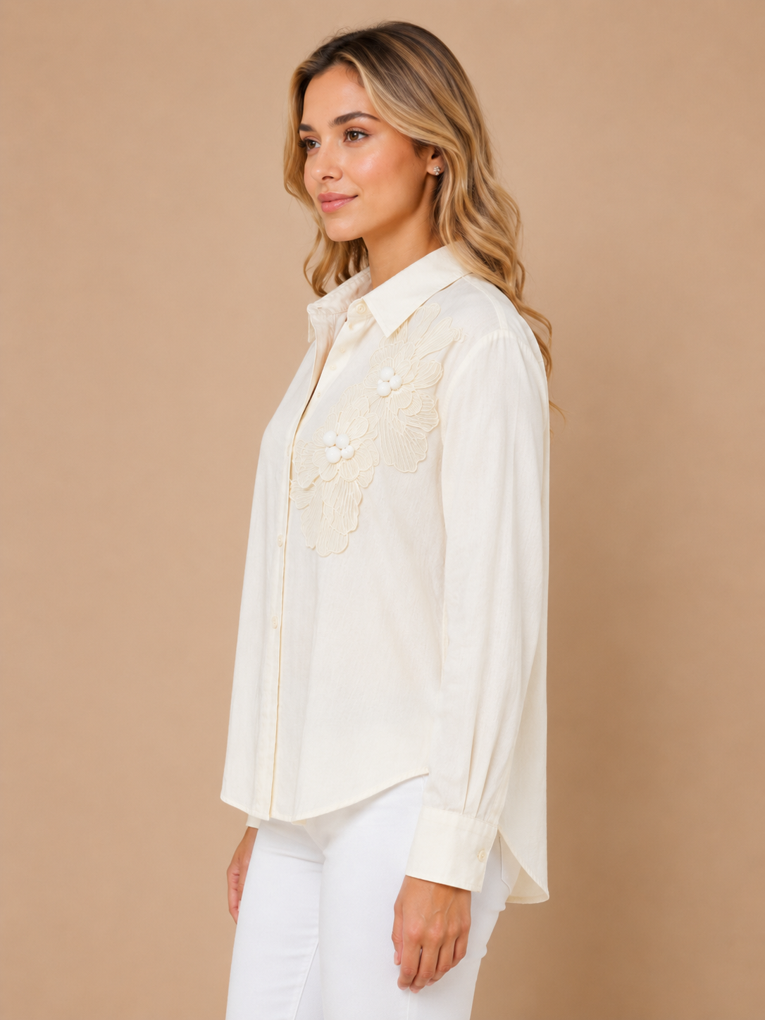 Bloom White Grace Shirt view 2