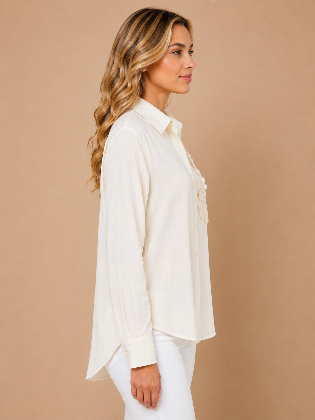 Bloom White Grace Shirt view 3