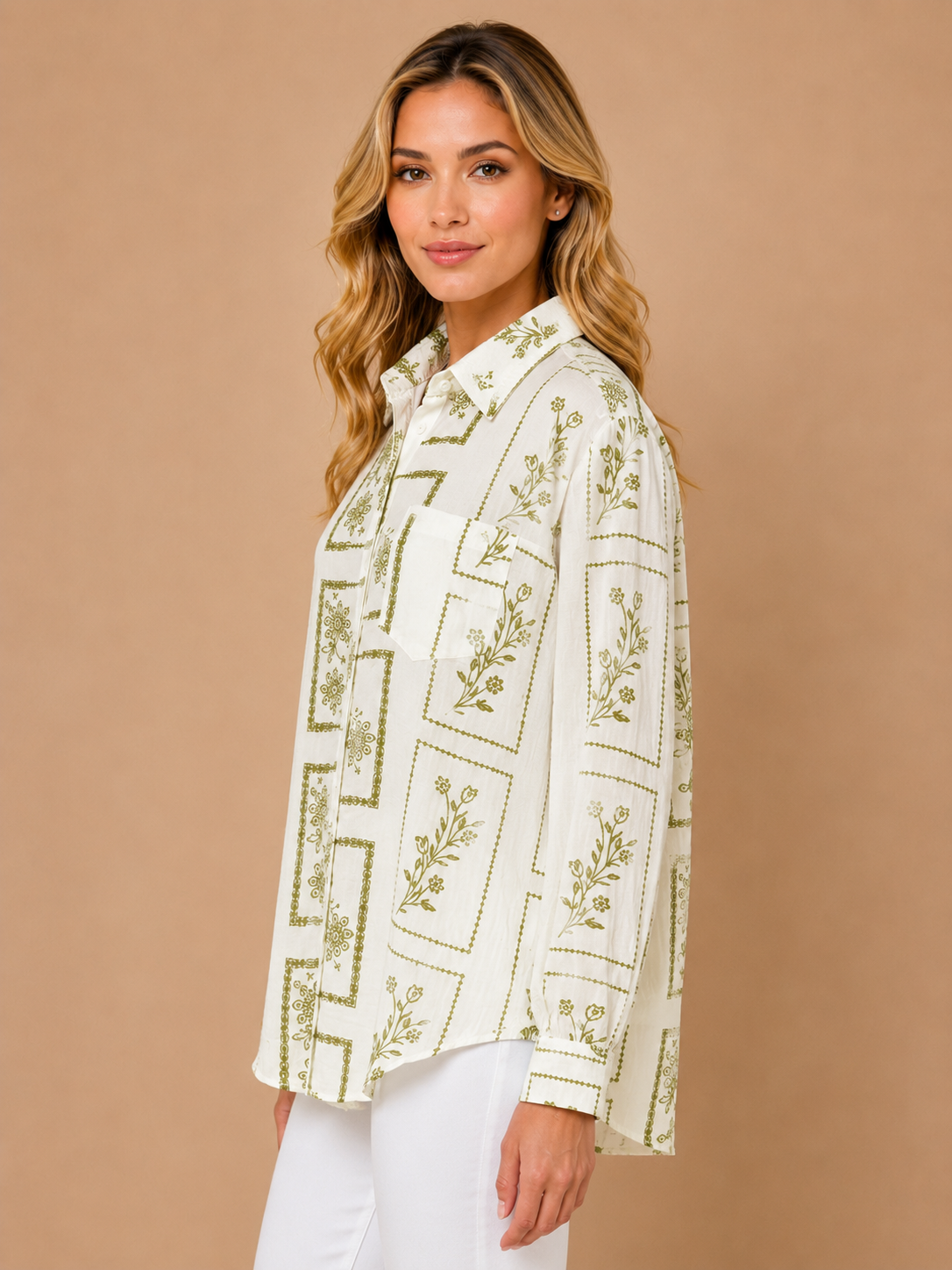 Azure Green Garden Shirt view 2