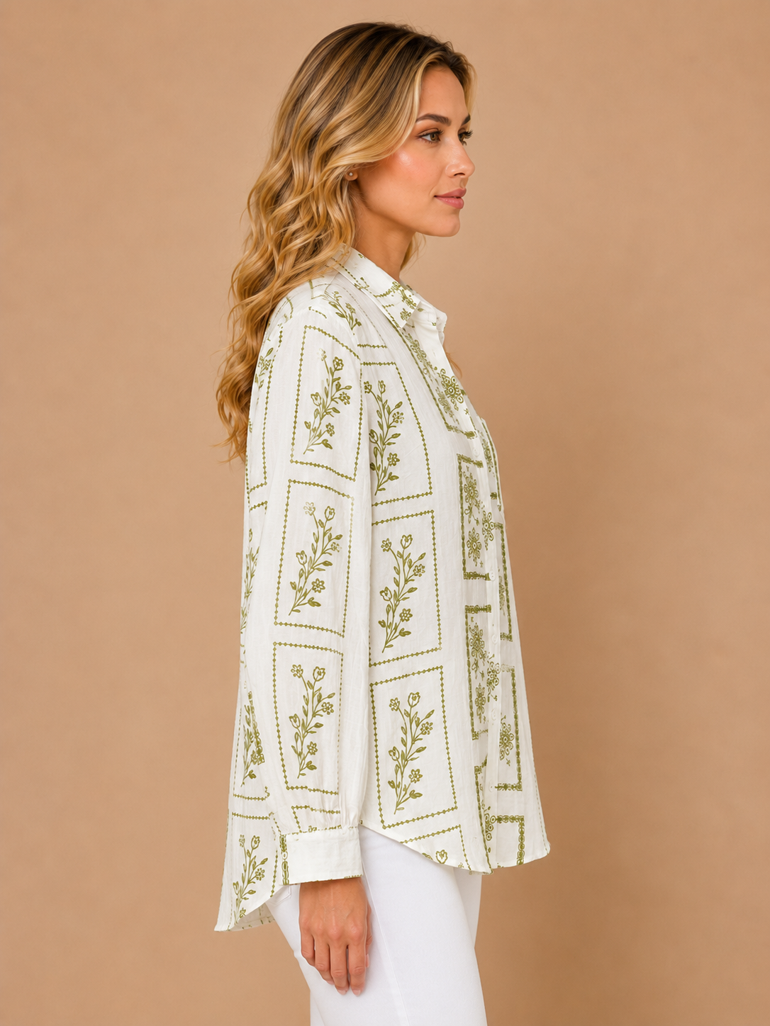 Azure Green Garden Shirt view 4