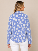 Stripe Floral Embroidered Shirt crop asset thumbnail